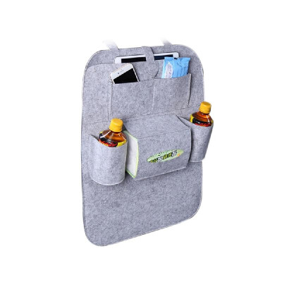 

Auto Car Backseat Organizer Car-Styling Holder Felt Covers Versatile Multi-Pocket Seat Wool Felt Storage Container Hanging Box Mul