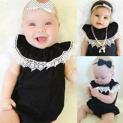 

Adorable Infant Baby Girls Lace Floral Romper Jumpsuit Bodysuit Cotton Outfits Set 0-18M