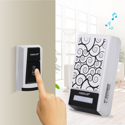 

Greensen 1x Wireless Home Security Doorbell Unique Pattern Design Door Bell W 1 Receiver2 Receivers