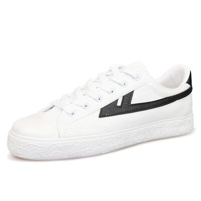 

Warrior canvas shoes low to help casual couple models with flat-bottom sports WL0003T black&white 38 larger one yard