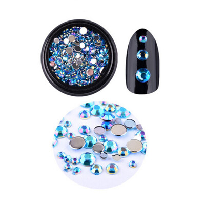 

Toponeto 3D Hot Nail Art Rhinestones Crystals Acrylic Tips Decoration Manicure Wheel DIY