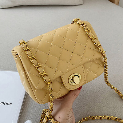 

Xiao Xiang Feng female new 2019 fashion diamond chain bag tide Joker texture foreign style shoulder Messenger bag
