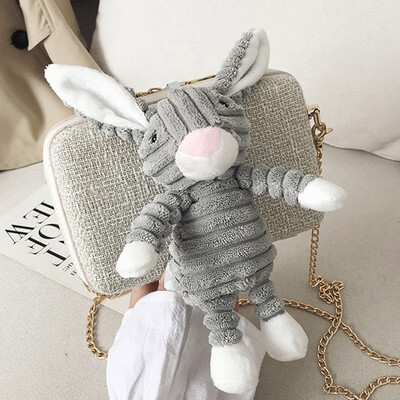 

Box small square bag 2019 new Korean version fashion cartoon single shoulder bag foreign gas 100 lap chain oblique satchel bag