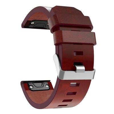 

Leather Wrist Watch Band Bracelet Strap 26mm for Garmin Fenix 3 Fenix 5X