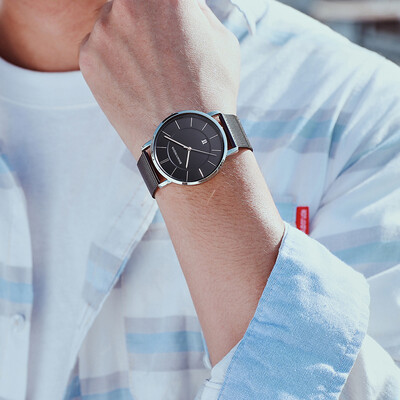 

Youth watch male junior high school students Korean version of the simple trend casual mens waterproof fashion 2018 new