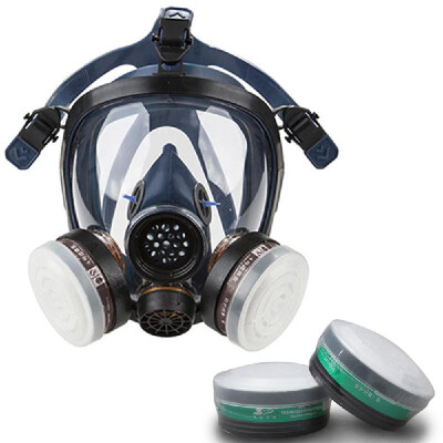 

STRONGST-S100-3 Gas Mask Respirator Dual Filter Full Face Mask for Painting Spraying Silica Gel Mask