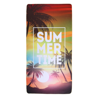 

Quick-drying bath towel outdoor sports towel quick-drying beach towel gradient coconut tree non-stick sand beach towel