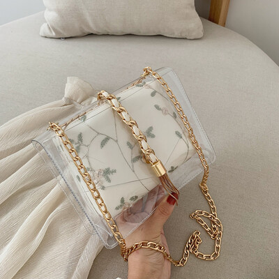 

Tailored Women Retro Waterproof Flower Leather Crossbody Bags Chain Shoulder Bags