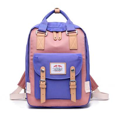 

Happy Shoulder Bag Girl Korean version girl doughnut computer backpack high school students schoolbag campus travel bag