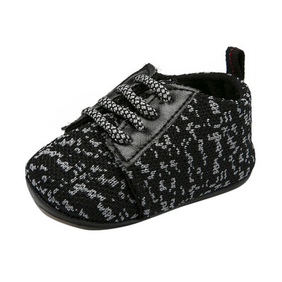 

Newborn Toddler Baby Boys Girls Crib Prewalker Soft Sole Anti-slip Shoes