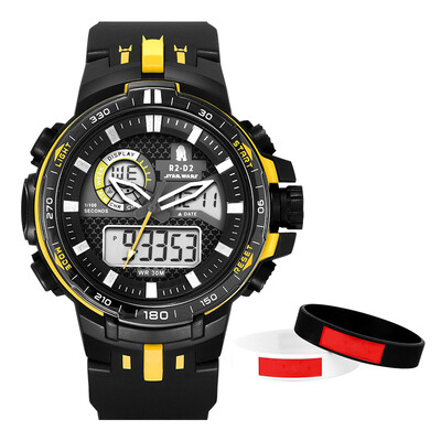 

Disney sports watch male students waterproof luminous trend electronic watch youth junior high school students primary school boy alarm clock multi-function electronic watch O3332Y