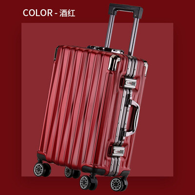 

Light boarding leather box box drawing-rod box universal wheel womens Korean high-capacity travel luggage fresh 20-inch