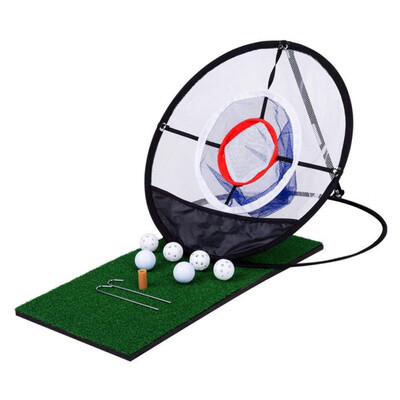 

Balight Golf Outdoor Intdoor Chipping Pitching Cages Mats Practice Easy Net Golf Training Aids Metal With Net