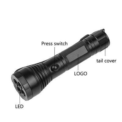 

Portable XPE LED Flashlight Torch Lantern 4 Color Light Signal Warning Lamp
