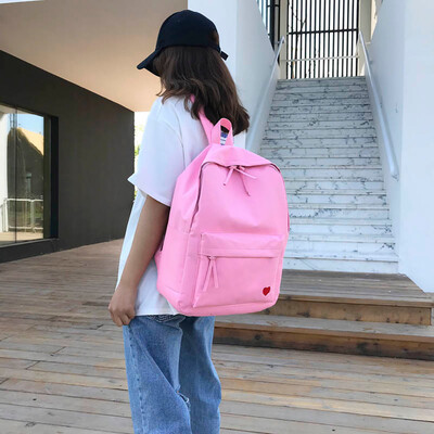 

New Fashion Womens Portable Backpack Casual Wild Cute Love Printing Backpack