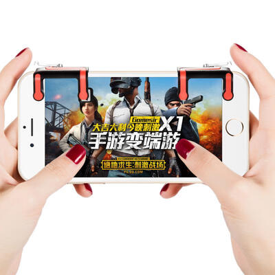 

Smartphone Gaming Trigger Gamepad L1R1 Button Game Shooter Controller PUBG Joystick