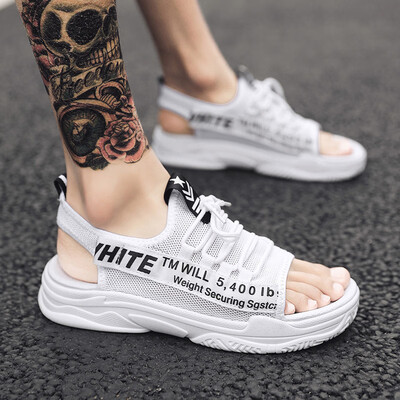 

Summer sandals male 2019 new student sports leisure trend Korean version breathable wearing summer beach shoes