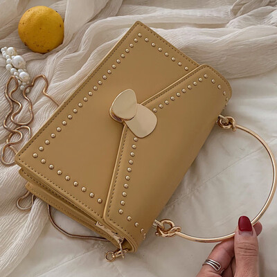 

Messenger bag female 2019 new fashion portable small square bag feeling bag foreign style Joker shoulder chain bag