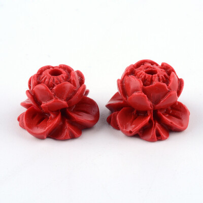 

Lotus Cinnabar Beads FireBrick 9x135x135mm Hole 2mm