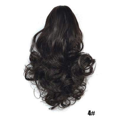 

〖Follure〗Womens Claw Thick Wavy Curly Short Ponytail Horsetail Clip Hair Extensions