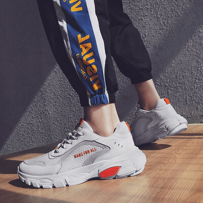 

Summer mens shoes Korean mens sports&leisure breathable deodorant canvas shoes wild net red white social tide shoes