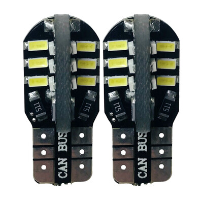 

Sencart 2PCS T10 W5W 3014 SMD 24 LED Car Bulb Backup Light White DC 12-16V