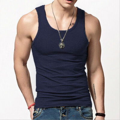 

Gym Men Muscle Sleeveless Tank Top Tee Shirt Bodybuilding Sport Fitness Vest