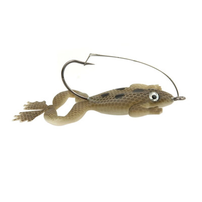 

New Hot 1 Pcs 5cm 6g Artificial Soft Ray Frog Lure Fishing Lures silicone Bait For Carp Fishing Tackle Wobblers