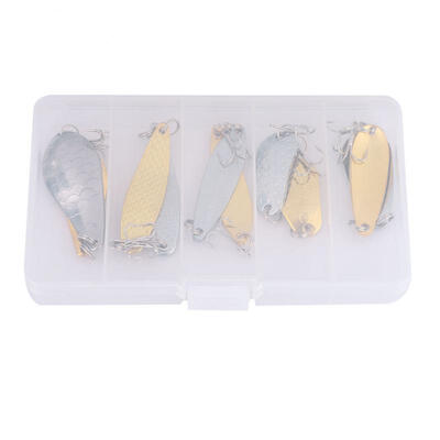 

Greensen 10pcs Mini-size Metal Fishing Hard Lure Bait with Hooks Fishing Tackle Tools