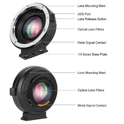 

Commlite EF-EOSM Booster 071x Focal Length Booster Electronic AF Auto Focus Lens Mount Adapter for Canon EF Series Lenses to EOSM