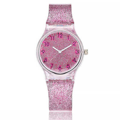 

Fashion watch Geneva colorful silicone student watch simple starry digital quartz watch