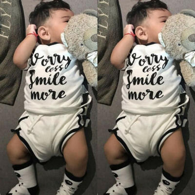 

Infant Baby Boy Girl Clothes Short Sleeve Tops T-Shirt Shorts Casual Outfit Set