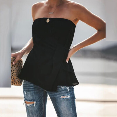 

Starmoon Women Ladies Fashion Sexy Solid Sleeveless Shirt Blouse Tops