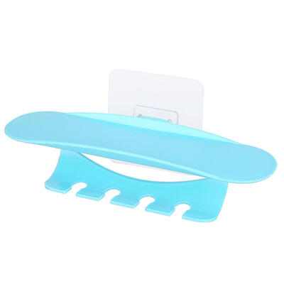 

Self-Adhesive Toothbrush Holder Wall Mounted Toothpaste Storage Rack Shelf