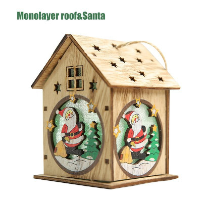 

Christmas Decoration DIY Luminous Cabin Snow House with Light