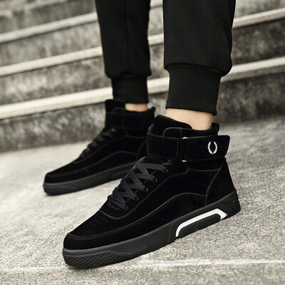 

Winter Sports&Leisure Gaobang Mens Shoes Korean Version Baitao High-Upper Board Shoes Red Hip-Hop Shoes Social Young Man