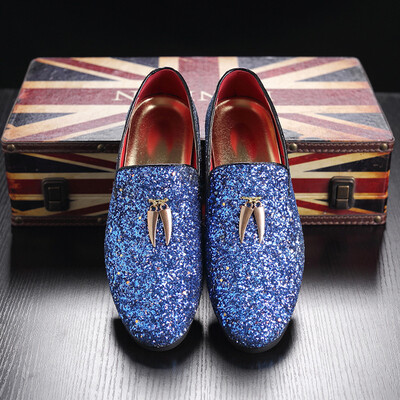 

Casual shoes fashion bright leather mens shoes peas shoes