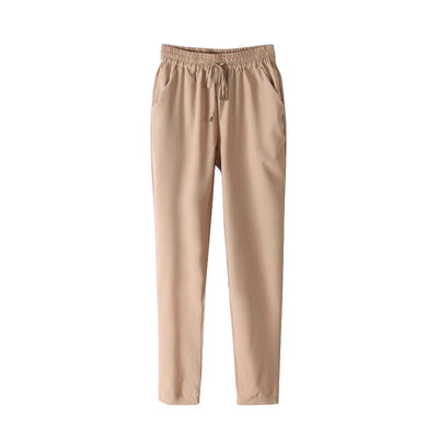 

New Trousers For Women Solid Candy Color Long Loose Harem Pants Women Slim Elastic Chiffon Trousers NV1