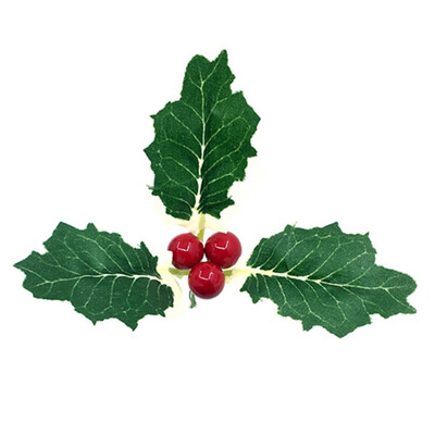 

Christmas Tree Red Fruit Berry Holly Artificial Flower Pick Xmas Home Decor DIY