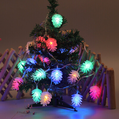 

Tailored Christmas Decoration LED String Fir Cone Shape Christmas Lights
