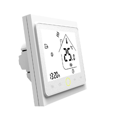 

3A Water Heating Thermostat with Touchscreen LCD Display Energy Saving Smart Thermostat Temperature Controller