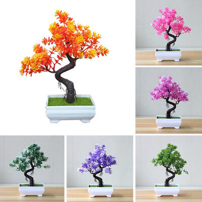 

Artificial Potted Tree Bonsai Simulation Plant Home Decor Table Centerpieces