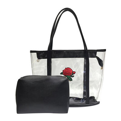 

Casual Students Handbag Jelly Shoulder Bag Large Capacity Clutch Bags