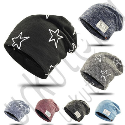 

New Men Women Fashion Rock singers Hip-hop Knitted Hats Rock&Star Pattern