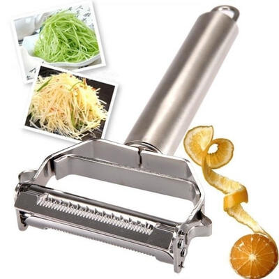 

3 in 1 Stainless Steel Rotary Fruit Vegetable Carrot Potato Peeler Cutter Slicer