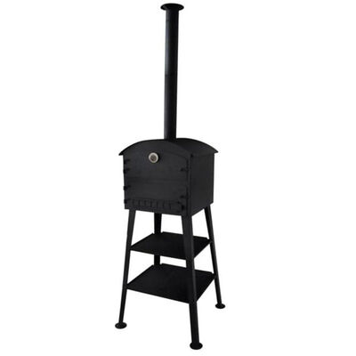 

Outdoor Pizza Oven Charcoal Fired with 2 Fireclay Stones