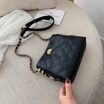 

Summer small bag female 2019 popular new summer tide Korean version of the wild slung fashion single shoulder rhombic chain bag