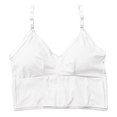 

Women Beauty Padded Back Bra Wild Tube Top Underwear Eight-Breasted Slim Vest With Padded Long Hem Strap Bra