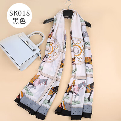 

Europe&the United States wind horse satin silk scarf sunscreen beach towel spring&summer autumn scarf ladies shawl SK014