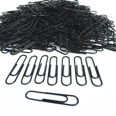 

Siaonvr 100PCS Black Office Paper Clip School Supplies Study Article